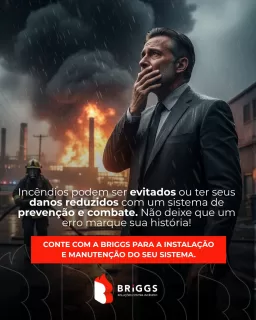 Será que o #incêndio poderia ter sido evitado? 🔥 Essa é uma pergunta difícil e nossa missão, como empresa especializada em Sistema de Prevenção e Combate a Incêndio, é que você nunca se pergunte isso! 

Incêndios não acontecem “do nada”. Na maioria das vezes, eles poderiam ser evitados ou, no mínimo, ter seus danos drasticamente reduzidos com um sistema de prevenção e combate funcionando corretamente.

Manutenção em dia, equipamentos adequados e conformidade com o Corpo de Bombeiros não são custos — são proteção para vidas, patrimônios e histórias.
Não espere o pior acontecer para agir.

Conte com a BRIGGS para garantir que seu sistema esteja pronto quando mais importar. Fale com a gente e previna hoje o problema de amanhã.

📞(21) 2501-6529 (whatsapp e ligação)
✉️comercial@briggsfire.com.br