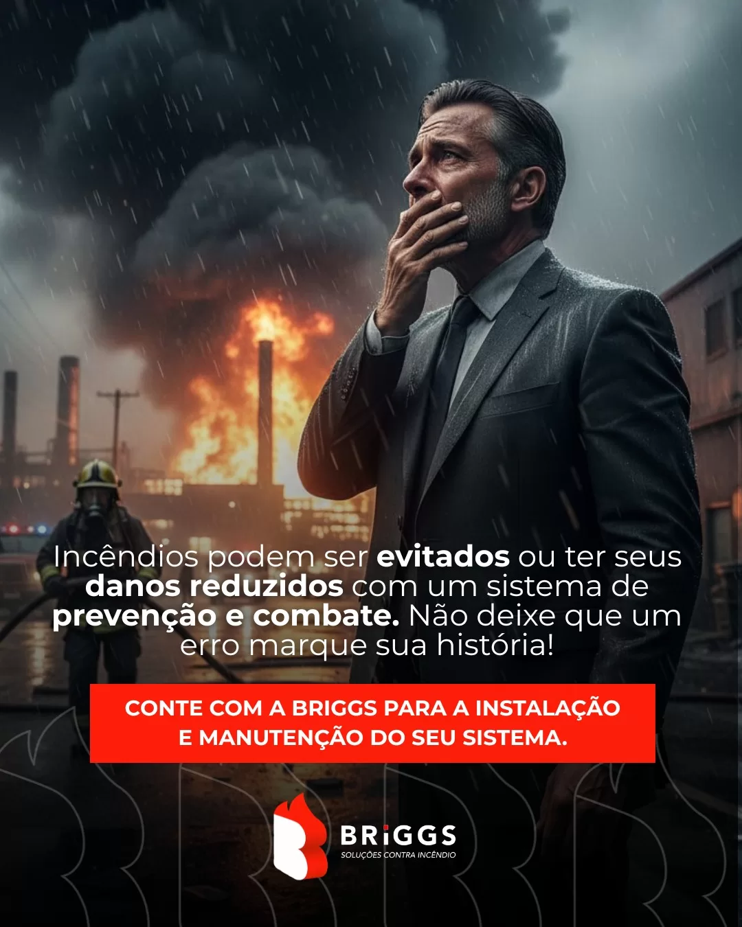 Será que o #incêndio poderia ter sido evitado? 🔥 Essa é uma pergunta difícil e nossa missão, como empresa especializada em Sistema de Prevenção e Combate a Incêndio, é que você nunca se pergunte isso! 

Incêndios não acontecem “do nada”. Na maioria das vezes, eles poderiam ser evitados ou, no mínimo, ter seus danos drasticamente reduzidos com um sistema de prevenção e combate funcionando corretamente.

Manutenção em dia, equipamentos adequados e conformidade com o Corpo de Bombeiros não são custos — são proteção para vidas, patrimônios e histórias.
Não espere o pior acontecer para agir.

Conte com a BRIGGS para garantir que seu sistema esteja pronto quando mais importar. Fale com a gente e previna hoje o problema de amanhã.

📞(21) 2501-6529 (whatsapp e ligação)
✉️comercial@briggsfire.com.br