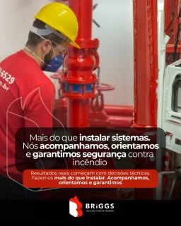 Mais do que #instalar equipamentos, entregamos #segurança real 🔥🧯Na BRIGGS, cada detalhe importa: da análise técnica ao acompanhamento contínuo, tudo é pensado para que os sistemas contra #incêndio funcionem quando mais importam.

✔️ Decisões técnicas corretas
✔️ Execução com padrão e responsabilidade
✔️ Manutenção, orientação e garantia de funcionamento

Segurança contra incêndio não é custo. É responsabilidade, prevenção e proteção de vidas 📍 Conte com quem entende e faz do jeito certo.

📞(21) 2501-6529 (whatsapp e ligação)
✉️comercial@briggsfire.com.br