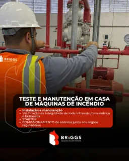 Segurança contra #incêndio começa onde muitos não veem: na casa de máquinas de incêndio 🚒 A equipe da BRIGGS realiza testes e manutenção completos no sistema, garantindo que todos os componentes estejam preparados para atuar com eficiência em uma situação de emergência.

Nosso processo incluiu:
✅ Instalação e manutenção do sistema
✅ Verificação da integridade de toda a infraestrutura elétrica e hidráulica
✅ Startup do sistema, garantindo o funcionamento correto das bombas
✅ Comissionamento técnico, assegurando que tudo esteja em conformidade com as normas e pronto para operação

Cada detalhe é analisado com rigor técnico, porque em um sistema de incêndio não existe margem para falhas. 

A BRIGGS atua para que sua edificação esteja segura, regularizada e preparada para qualquer emergência. Precisa realizar testes, manutenção ou comissionamento do seu sistema?

Conte com a BRIGGS — Soluções contra incêndio. 🔥