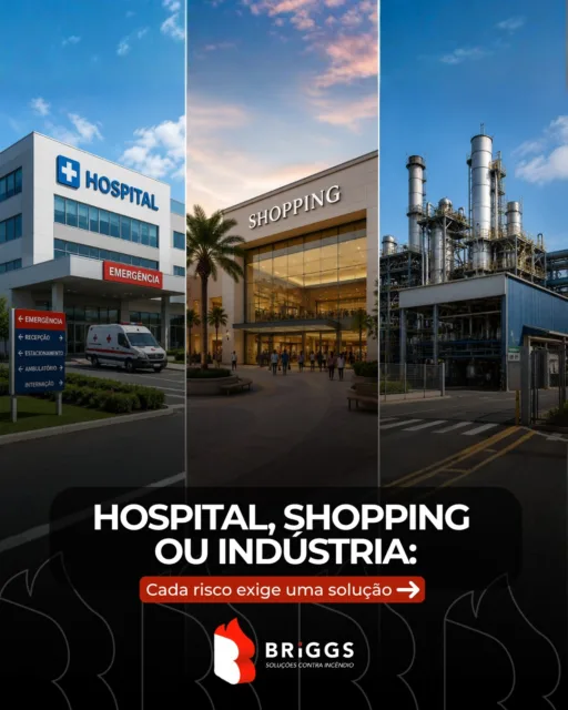Cada edificação possui riscos diferentes. E a proteção contra #incêndio também deve ser diferente 🚨 

Não existe uma solução única quando o assunto é #segurança contra incêndio. Um hospital, um shopping e uma indústria possuem características, ocupações e riscos completamente distintos. Por isso, cada projeto precisa ser desenvolvido de forma personalizada, com base em uma análise técnica detalhada e nas exigências das normas vigentes.

É por isso que a engenharia faz toda a diferença. Antes de definir qualquer sistema, é fundamental entender os riscos da operação e projetar uma solução eficiente, segura e em conformidade com o Corpo de Bombeiros.

Na BRIGGS, desenvolvemos projetos, realizamos instalações, manutenções e regularizações de sistemas de segurança contra incêndio para diferentes tipos de edificações, sempre com foco na proteção de vidas e patrimônios.

Fale com a gente:
📞 (21) 2501-6529 (WhatsApp e ligação)
✉️ comercial@briggsfire.com.br