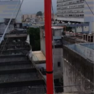 Para raio após manutenção